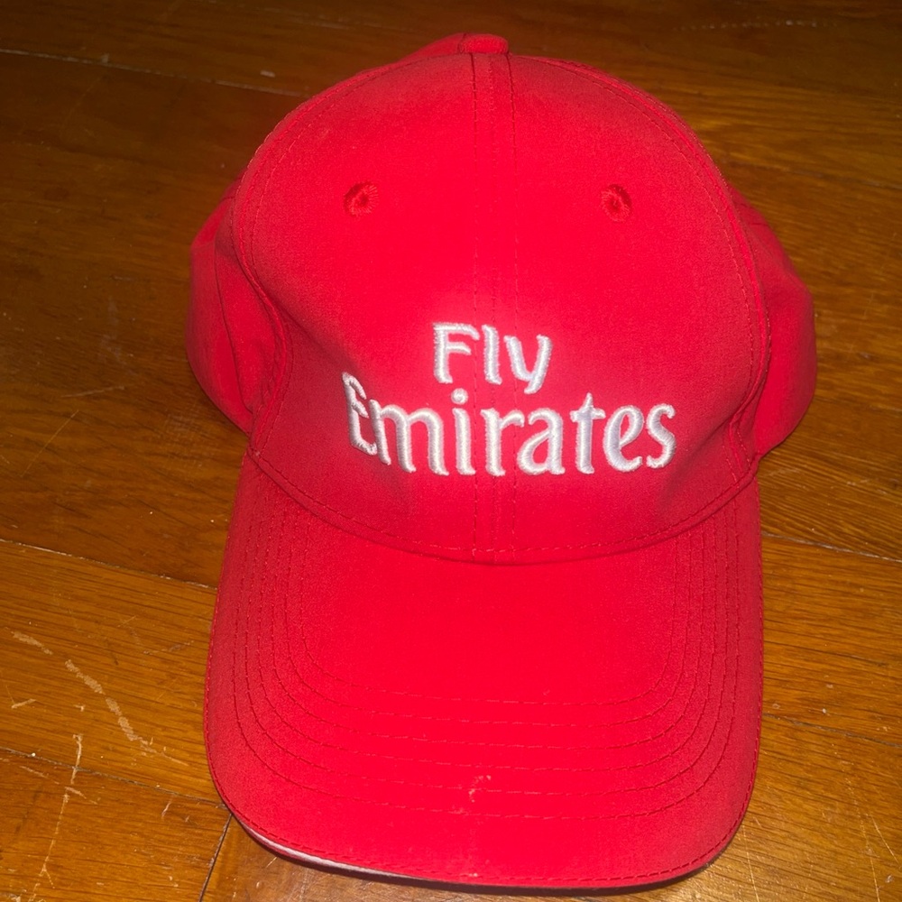 Fly Emirates Red Hat Cap One Size Adjustable